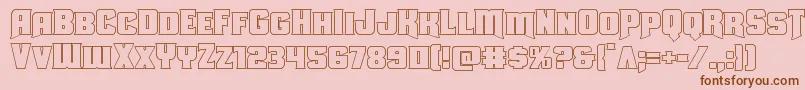 Uniongrayout Font – Brown Fonts on Pink Background