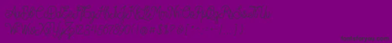 Dreamcatcherspersonaluse Font – Black Fonts on Purple Background