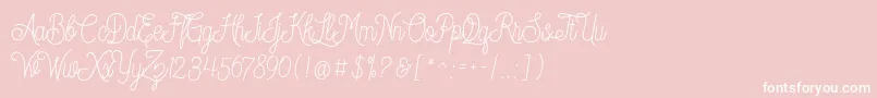 Dreamcatcherspersonaluse Font – White Fonts on Pink Background