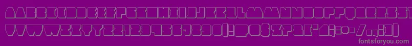Подробнее о шрифте Contourofduty3D Шрифт Contourofduty3D – серые шрифты на фиолетовом фоне