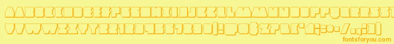 More about Contourofduty3D Font Contourofduty3D Font – Orange Fonts on Yellow Background