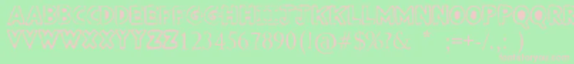 PunkedOut Font – Pink Fonts on Green Background