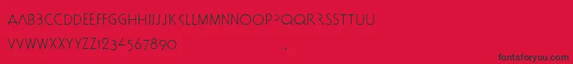 Docbtrial Font – Black Fonts on Red Background