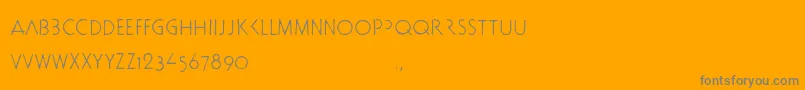 Docbtrial Font – Gray Fonts on Orange Background