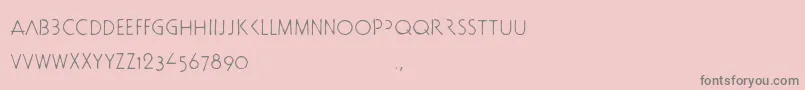 Шрифт Docbtrial – серые шрифты на розовом фоне
