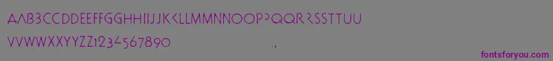 Docbtrial Font – Purple Fonts on Gray Background