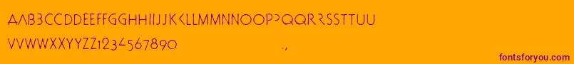 Шрифт Docbtrial – фиолетовые шрифты на оранжевом фоне