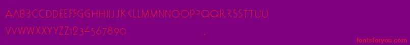 Police Docbtrial – polices rouges sur fond violet