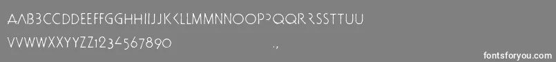 Docbtrial Font – White Fonts on Gray Background