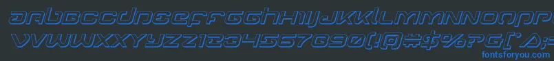 Lisätietoja Gunrunner3Dital-fontista Gunrunner3Dital-fontti – siniset fontit mustalla taustalla