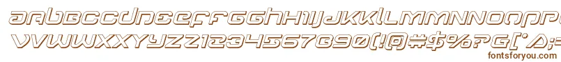 Gunrunner3Dital Font – Brown Fonts on White Background