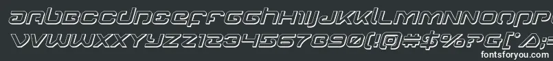 Шрифт Gunrunner3Dital – белые шрифты