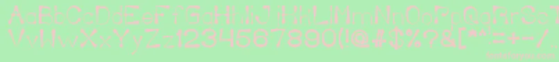 DeliciousKetchup Font – Pink Fonts on Green Background