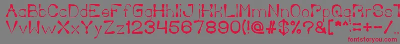 DeliciousKetchup Font – Red Fonts on Gray Background