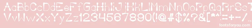 DeliciousKetchup Font – White Fonts on Pink Background