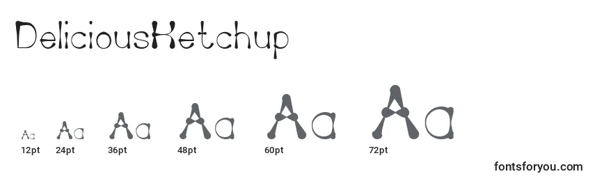 DeliciousKetchup (87348) Font Sizes