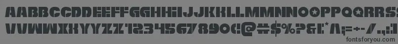 Freedomfighter Font – Black Fonts on Gray Background