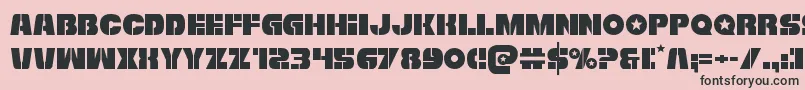 Freedomfighter Font – Black Fonts on Pink Background
