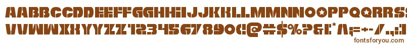 Freedomfighter Font – Brown Fonts on White Background