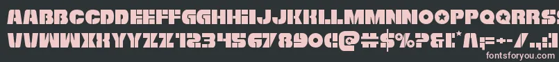 Freedomfighter Font – Pink Fonts on Black Background