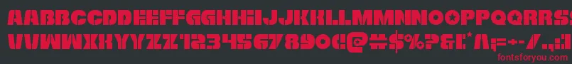 Freedomfighter Font – Red Fonts on Black Background