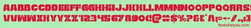 Freedomfighter Font – Red Fonts on Green Background