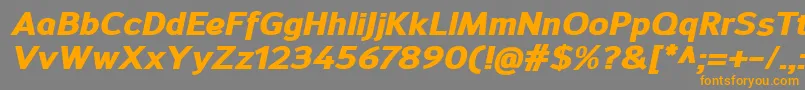 fuente SavileHeavyitalic – Fuentes Naranjas Sobre Fondo Gris