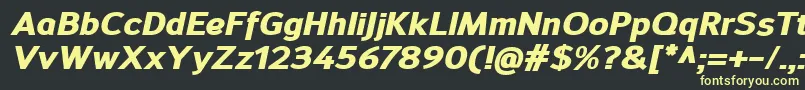 fuente SavileHeavyitalic – Fuentes Amarillas Sobre Fondo Negro