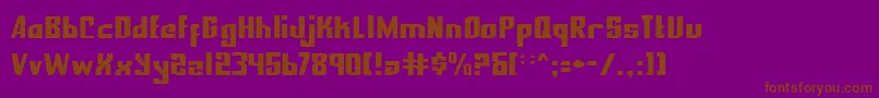 Nexpresf Font – Brown Fonts on Purple Background