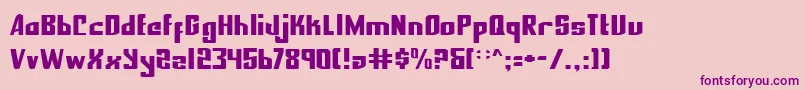 Nexpresf Font – Purple Fonts on Pink Background