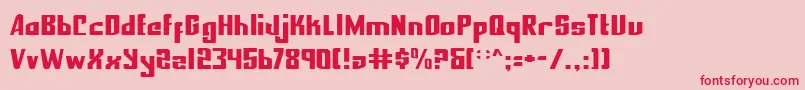 Nexpresf Font – Red Fonts on Pink Background