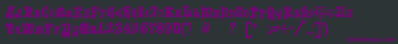 Шрифт Enchiridion – фиолетовые шрифты на чёрном фоне