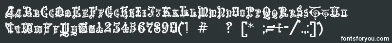 Enchiridion Font – White Fonts on Black Background
