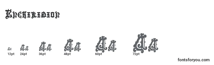 Размеры шрифта Enchiridion (87357)