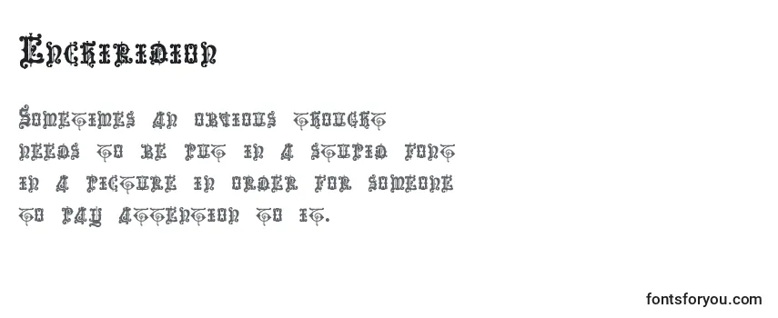 Обзор шрифта Enchiridion (87357)