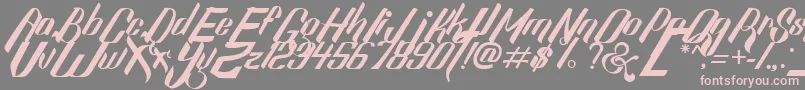 SexyShoutFreeFont Font – Pink Fonts on Gray Background