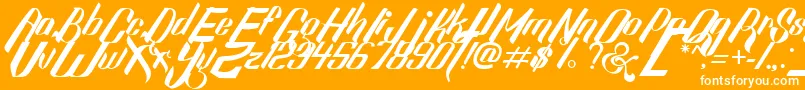 SexyShoutFreeFont Font – White Fonts on Orange Background