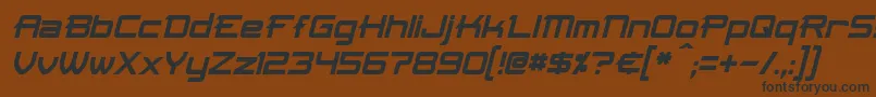 Шрифт SkirItalic – чёрные шрифты на коричневом фоне