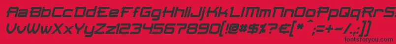 Шрифт SkirItalic – чёрные шрифты на красном фоне