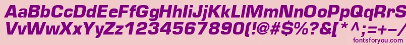 Шрифт EuropeBoldItalic – фиолетовые шрифты на розовом фоне