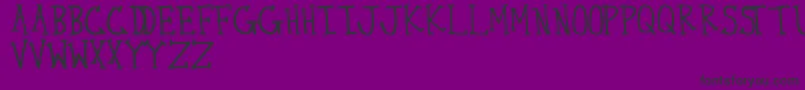 ThirtySeven Font – Black Fonts on Purple Background