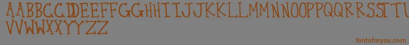 More about ThirtySeven Font ThirtySeven Font – Brown Fonts on Gray Background