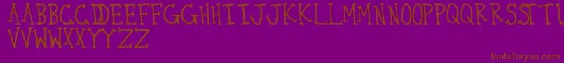 More about ThirtySeven Font ThirtySeven Font – Brown Fonts on Purple Background