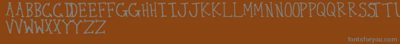 Шрифт ThirtySeven – серые шрифты на коричневом фоне