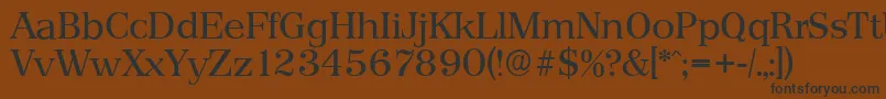 PriamosserialRegular Font – Black Fonts on Brown Background