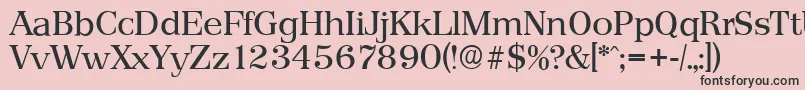 PriamosserialRegular Font – Black Fonts on Pink Background