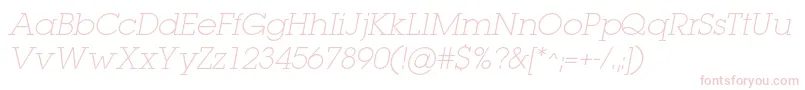 Weitere Informationen zur LugaextralightcItalic-Schriftart LugaextralightcItalic-Schriftart – Rosa Schriften