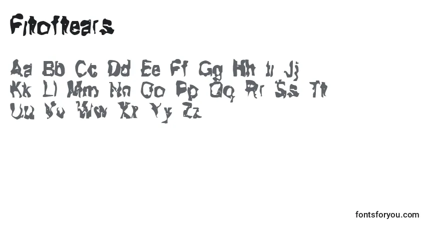 A fonte Fitoftears – alfabeto, números, caracteres especiais