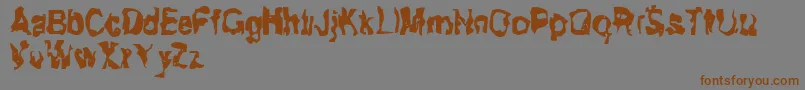 Fitoftears Font – Brown Fonts on Gray Background