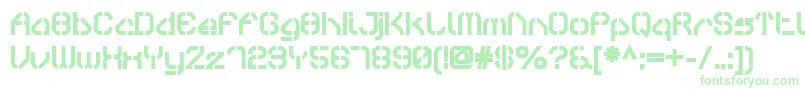 SylarStencil Font – Green Fonts on White Background